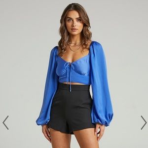 ✨NWT✨ Delia Long Sleeve blouse in Blue